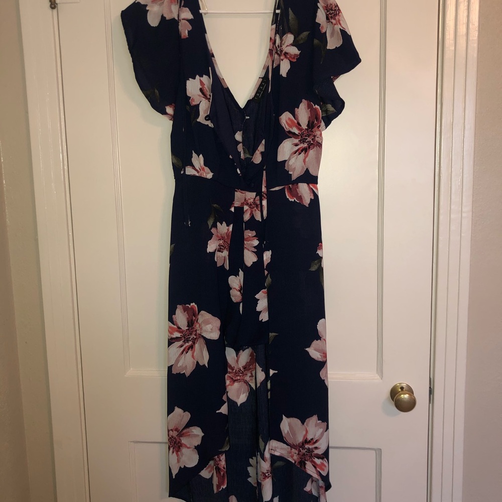 Trixxi Floral Maxi Dress with Shorts